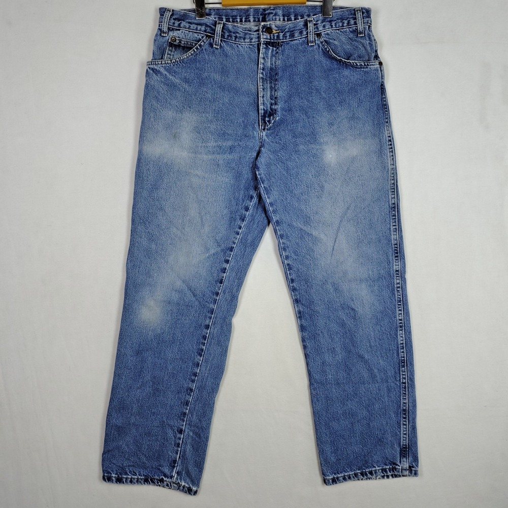 Dickies Mens Relaxed Fit Straight Leg Jeans Blue Denim 36x32 W316933
